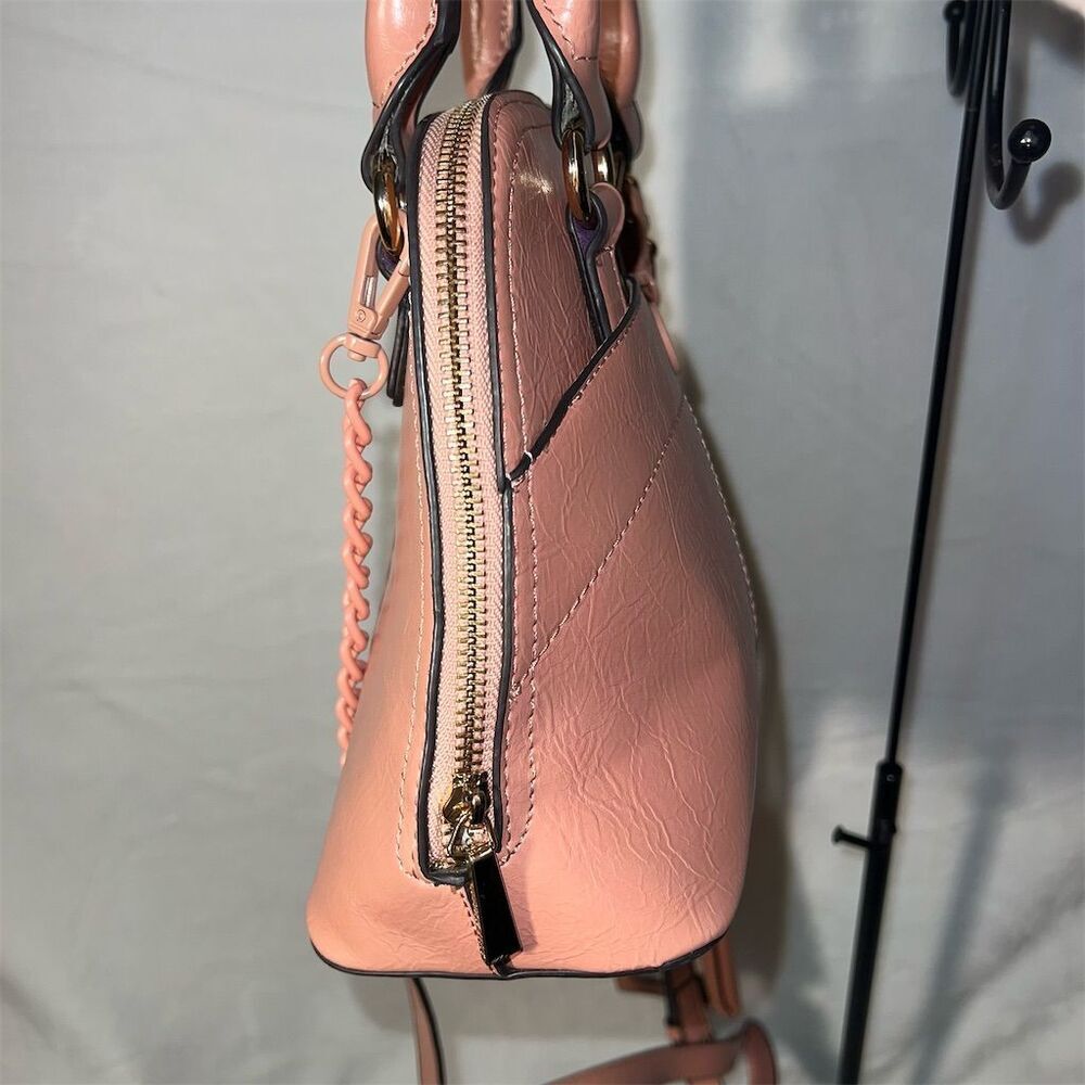 Steve Madden Sienna - Peony Pink Crossbody Satchel Bag with Coin Purse - Picture 7 of 13